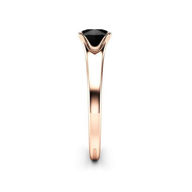 Beautiful 14k Rose Gold Diamond Engagement Ring In 1 Carat