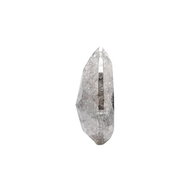 1.8 Carat Pear Shape Salt And Pepper Rose Cut Diamond