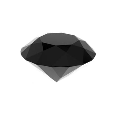 9.00 Mm Round Shape Black Diamond