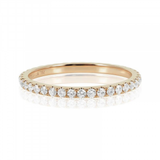 0.80 Carat Round Shape Channel Setting Diamond Eternity Ring In Rose Gold 