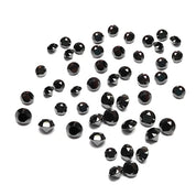 1 Carat Round Cut Calibrated Black Diamond Lot