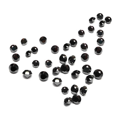 1 Ct 1.60 Mm To 1.90 MM Calibrated Black Diamond Lot