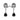 6.34 Carat Pear Shape Prong Setting Black And White Diamond Dangle Earrings 