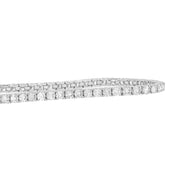2.87 Ct Round Shaped Diamond Tennis Bracelet In White Gold