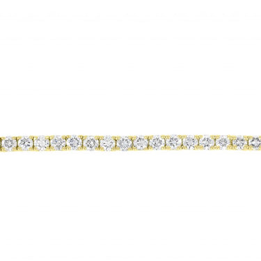 2 Ct Round Shaped Prong Setting Tennis Diamond Bracelet In Yellow Gold