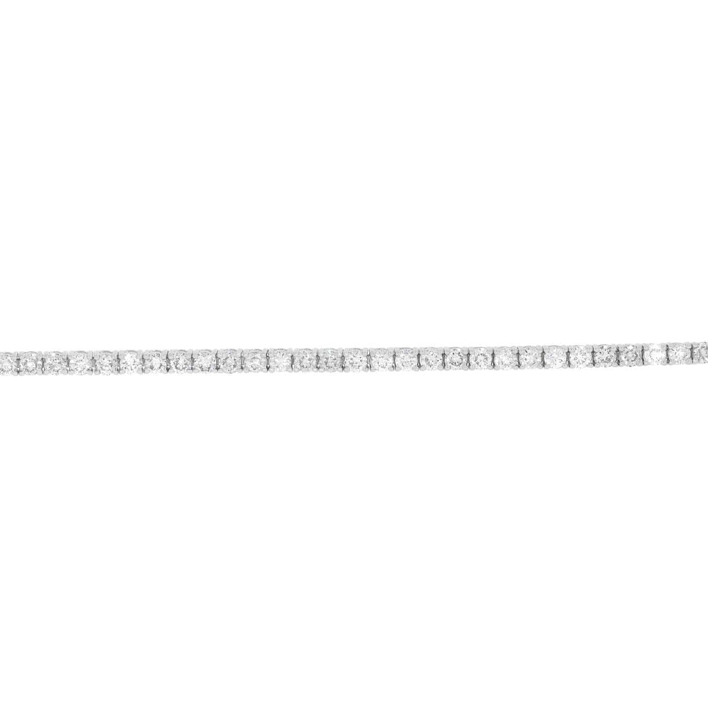 2.87 Ct Round Shaped Diamond Tennis Bracelet In White Gold