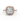 2.10 Carat Cushion Cut Halo Lab Diamond Engagement Ring In Rose Gold