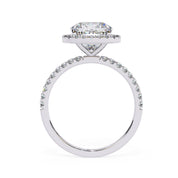 2.38 Carat Cushion Cut Halo Lab Diamond Engagement Ring Promise Engagement Rings