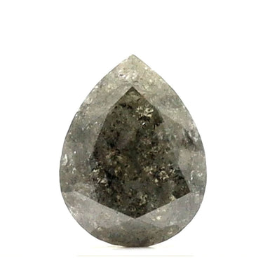 Diamant sel et poivre en forme de poire de 2,13 carats