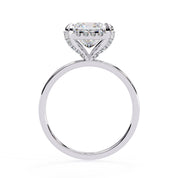 2.26 Carat Princess Cut Halo Lab Created Diamond Ring Lab Diamond Engagement Rings