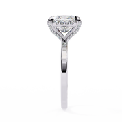 2.26 Carat Princess Cut Halo Lab Created Diamond Ring Lab Diamond Engagement Rings