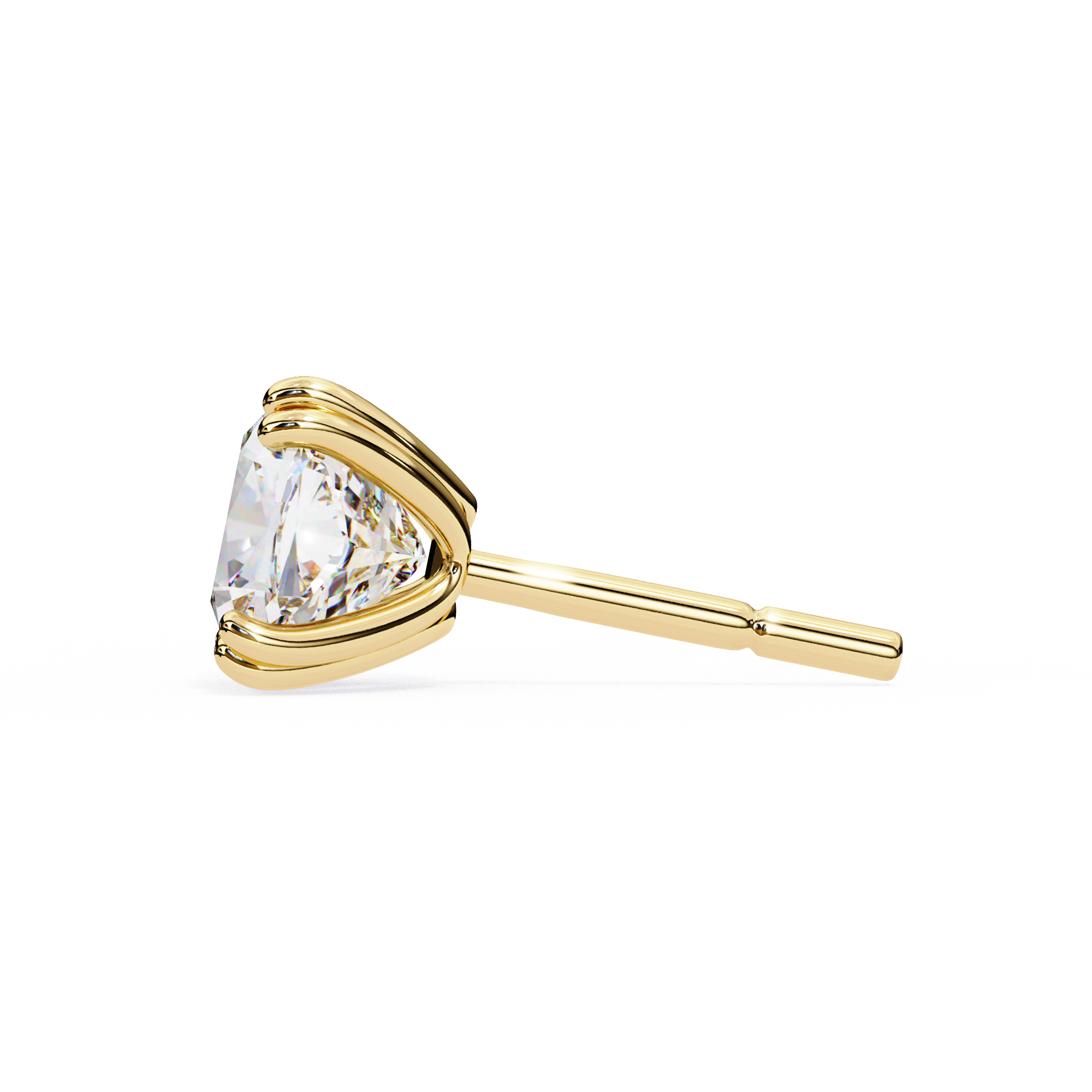 2.50 Carat Cushion Cut Lab Diamond Stud Earrings