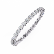 2.26 Carat Round Diamond Tennis Bracelet In White Gold