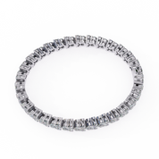 2.26 Carat Round Diamond Tennis Bracelet In White Gold