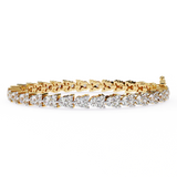2.26 Carat Round Diamond Tennis Bracelet In White Gold