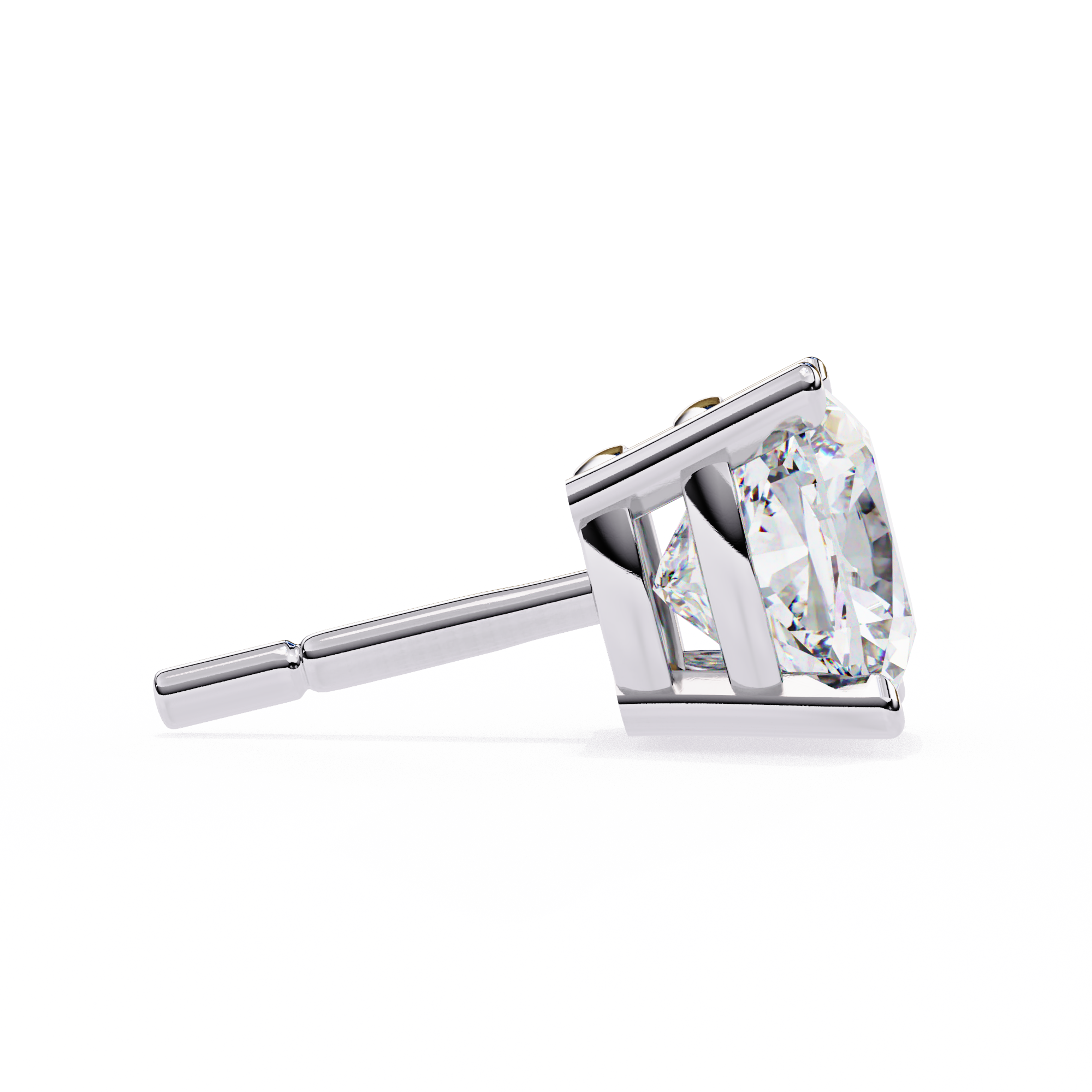 2.50 Ct Cushion Cut Lab Grown Diamond Earrings