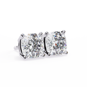 2.50 Ct Cushion Cut Lab Grown Diamond Earrings