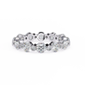 2.46 Carat Round Cut Diamond Eternity Wedding Band In White Gold