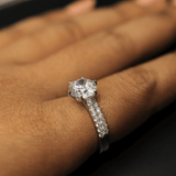 2.50 Carat Round Cut Wedding Ring