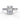 2.56 Carat Emerald Cut Solitaire Lab Diamond Engagement Ring In White Gold