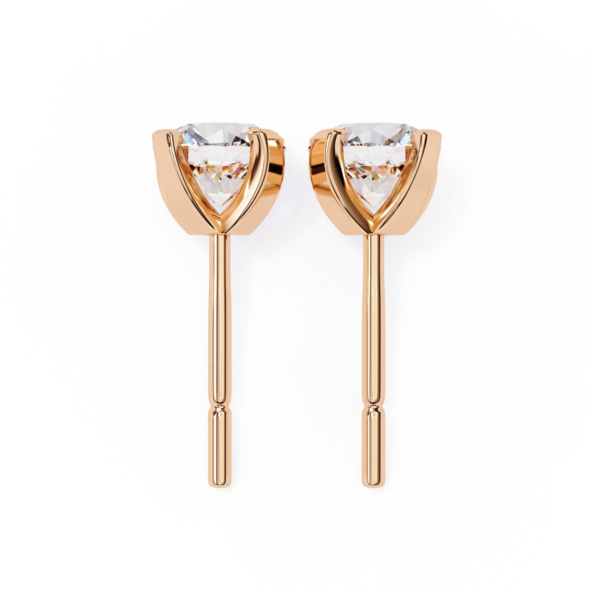 2.60 Ct Round Lab Created Diamond Stud Earrings