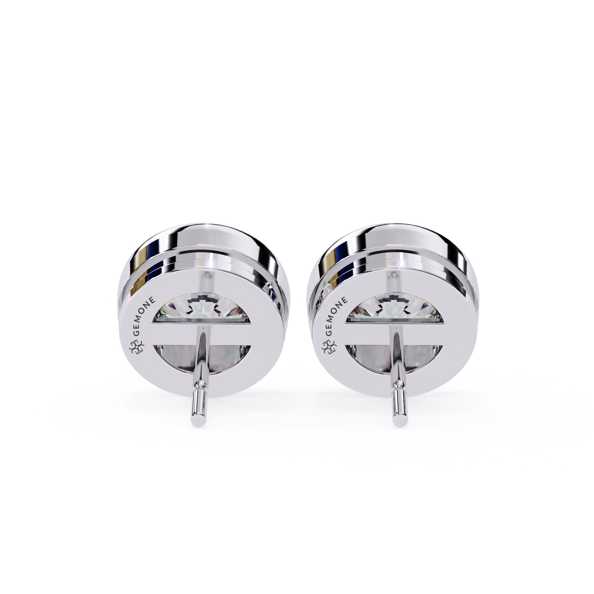 2.60 Carat Round Solitaire Lab Diamond Earrings