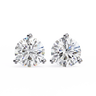 2.60 Carat Round Cut Lab Diamond Stud Earrings In White Gold