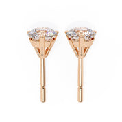 Round Brilliant Lab Diamond Stud Earrings