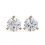 Round Brilliant Lab Diamond Stud Earrings