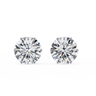 2.60 Carat Round Shape Lab Diamond Stud Earrings In White Gold