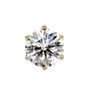 2.66 Ct Lab White Diamond Stud Earrings Yellow Gold