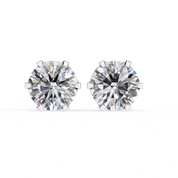 2.60 Carat Diamond Earrings Studs With Flat Back Setting Lab Diamond