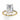 2.80 Carat Emerald Cut Hidden Halo Lab Diamond Engagement Ring In Yellow Gold