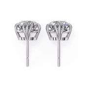 2.60 Carat Round Cut Lab Diamond Earrings