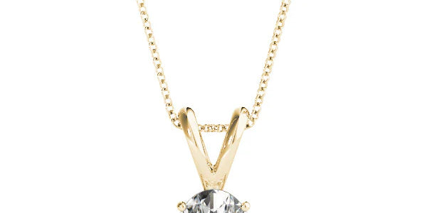 2 Carat Oval Shape Prong Set Solitaire Lab Diamond Pendant