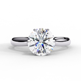 2 Carat Round Solitaire Diamond Ring with 6 Prong Setting