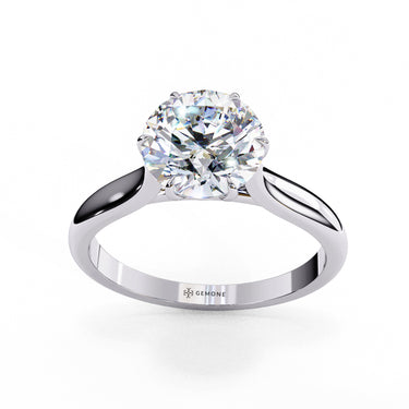 2 Carat Round Shape Lab Diamond Solitaire Engagement Ring In White Gold