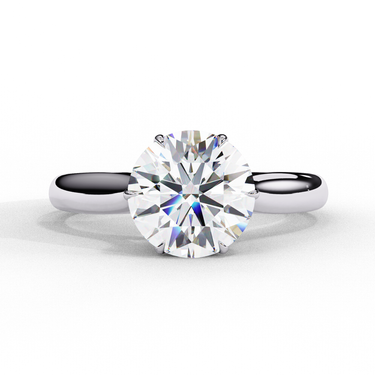 2 Carat Round Shape Lab Diamond Solitaire Engagement Ring In White Gold