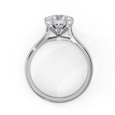 2 Carat Round Shape Lab Diamond Solitaire Engagement Ring In White Gold