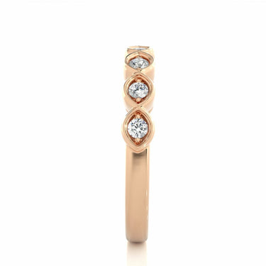 2mm 7 Stone Diamond Eternity Band In Rose Gold