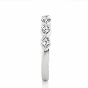 2mm 7 Stone Diamond Eternity Band in White Gold