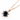 3 Carat Solitaire Prong Setting Black Diamond Sun Design Pendant In Rose Gold