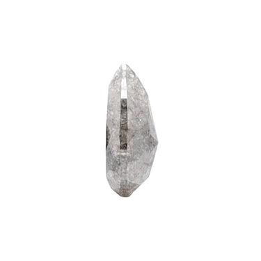 1.8 Carat Pear Shape Salt And Pepper Rose Cut Diamond