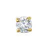 1 Carat Round Shaped Solitaire Diamond Studs In Yellow Gold