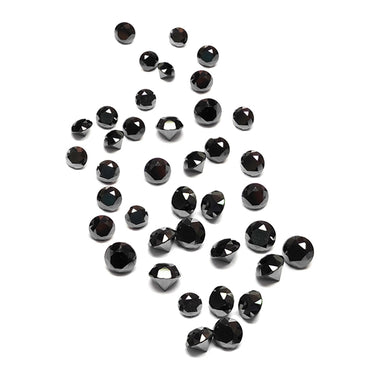 1 Ct Calibrated Black Diamond Lot In 1.60 Mm To 1.90 MM