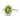 4.28 Carat Oval Shape Peridot Diamond Ring In 14k Yellow Gold