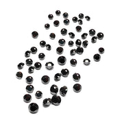 1 Carat Round Cut Calibrated Black Diamond Lot