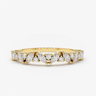 1 Carat Marquise And Round Prong Setting Diamond Ring With Accents In Yellow Gold 