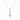 0.85 Ct Round Cut 3 Stone Lab Diamond Drop Pendant In White Gold