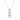 0.85 Ct Round Cut 3 Stone Lab Diamond Drop Pendant In White Gold